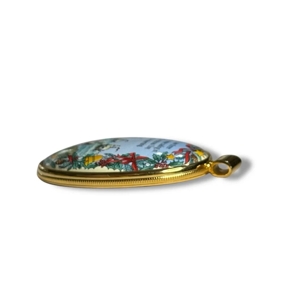 Halcyon Days Enamels Christmas 1992 I Saw Three Ships Pendant Limited Edition 83